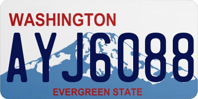 WA license plate AYJ6088