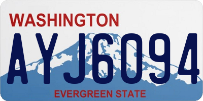 WA license plate AYJ6094