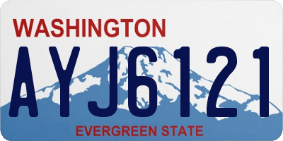 WA license plate AYJ6121
