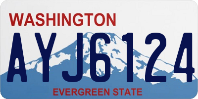WA license plate AYJ6124