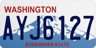 WA license plate AYJ6127