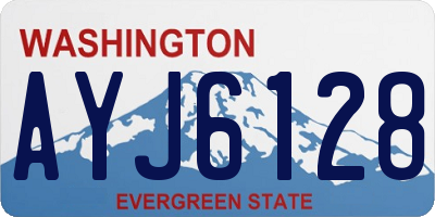 WA license plate AYJ6128
