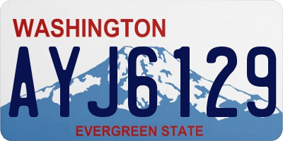 WA license plate AYJ6129