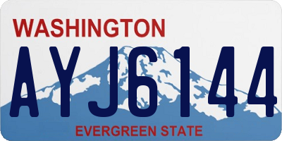 WA license plate AYJ6144