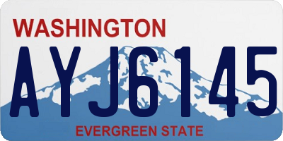 WA license plate AYJ6145