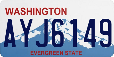 WA license plate AYJ6149