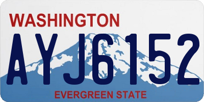 WA license plate AYJ6152