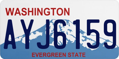WA license plate AYJ6159