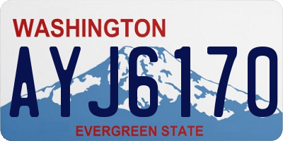 WA license plate AYJ6170