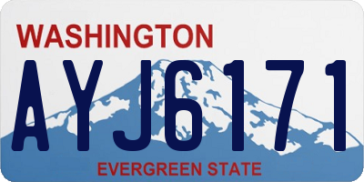 WA license plate AYJ6171