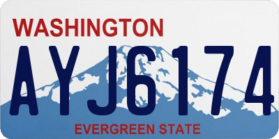 WA license plate AYJ6174
