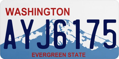 WA license plate AYJ6175