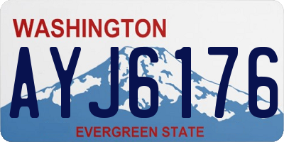 WA license plate AYJ6176