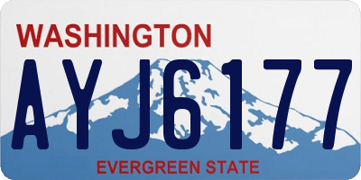 WA license plate AYJ6177