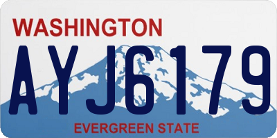 WA license plate AYJ6179
