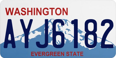 WA license plate AYJ6182