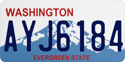 WA license plate AYJ6184