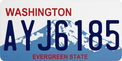 WA license plate AYJ6185