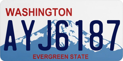 WA license plate AYJ6187