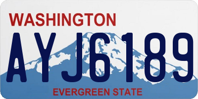 WA license plate AYJ6189