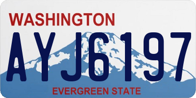 WA license plate AYJ6197