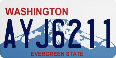 WA license plate AYJ6211