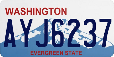 WA license plate AYJ6237