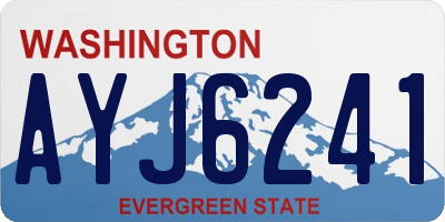 WA license plate AYJ6241