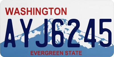 WA license plate AYJ6245