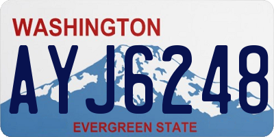 WA license plate AYJ6248
