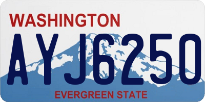 WA license plate AYJ6250