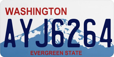 WA license plate AYJ6264