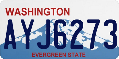 WA license plate AYJ6273