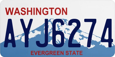 WA license plate AYJ6274
