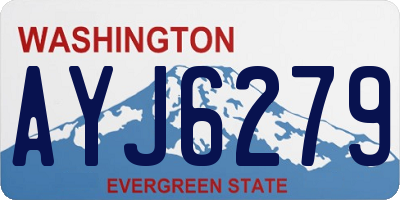 WA license plate AYJ6279