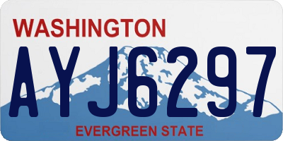 WA license plate AYJ6297