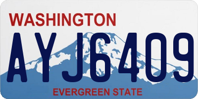 WA license plate AYJ6409