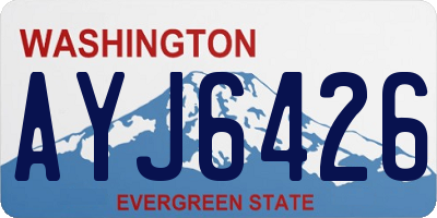 WA license plate AYJ6426