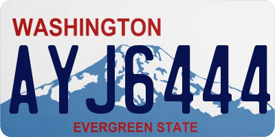 WA license plate AYJ6444