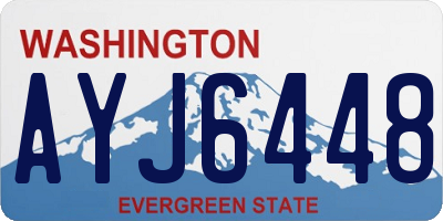 WA license plate AYJ6448