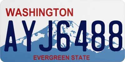 WA license plate AYJ6488