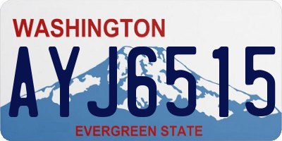 WA license plate AYJ6515