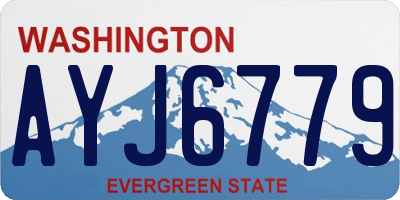 WA license plate AYJ6779