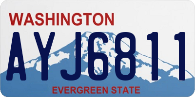 WA license plate AYJ6811