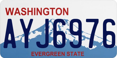 WA license plate AYJ6976