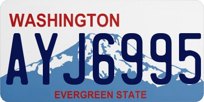 WA license plate AYJ6995
