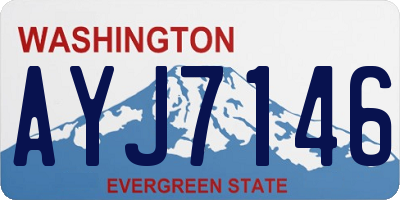 WA license plate AYJ7146