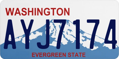 WA license plate AYJ7174
