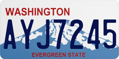 WA license plate AYJ7245