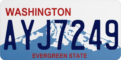 WA license plate AYJ7249